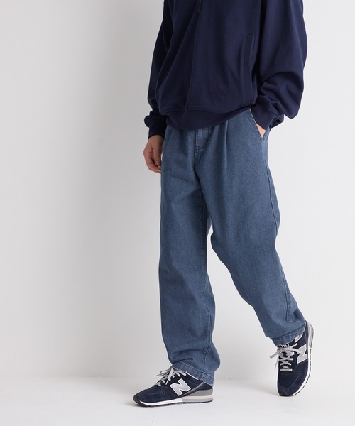 coca(coca)(コカ)の「ウォッシュデニム ツータックバルーンパンツ(デニムパンツ・メンズ・インディゴブルー/ブラック・XL/M/L)」の5枚目の写真