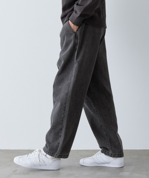 coca(coca)(コカ)の「ウォッシュデニム ツータックバルーンパンツ(デニムパンツ・メンズ・インディゴブルー/ブラック・XL/M/L)」の10枚目の写真