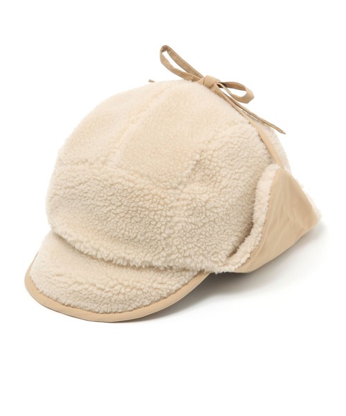 BAYFLOW（ベイフロー）の「ボアフライトキャップ（キャップ・レディース・ブラック/ベージュ・FREE）」の13枚目の写真