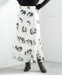 Andemiu | ボカシフラワーナロースカート253070(スカート)