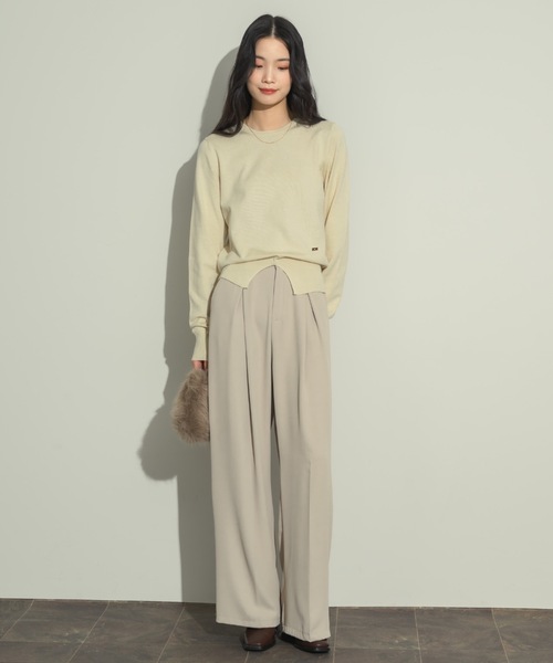 センタースリットニットプルオーバー（ニット/セーター）｜NEUNA（ヌナ）