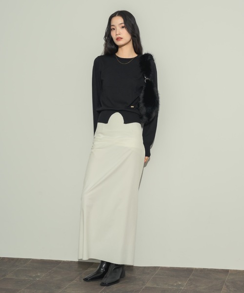 センタースリットニットプルオーバー（ニット/セーター）｜NEUNA（ヌナ）