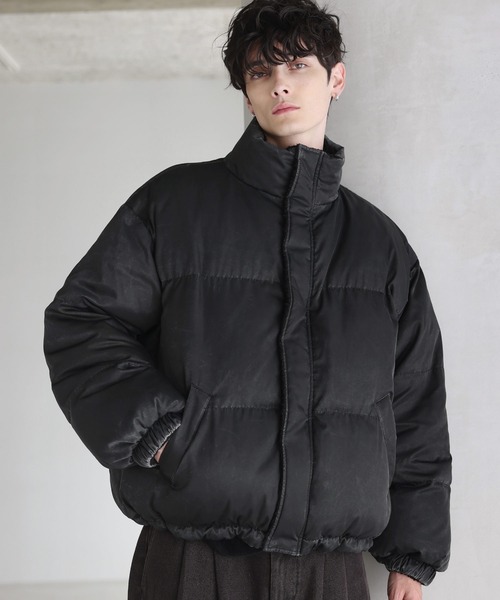 タフタ×ボア リバーシブル機能性中綿ジャケット 【600フィルパワー
