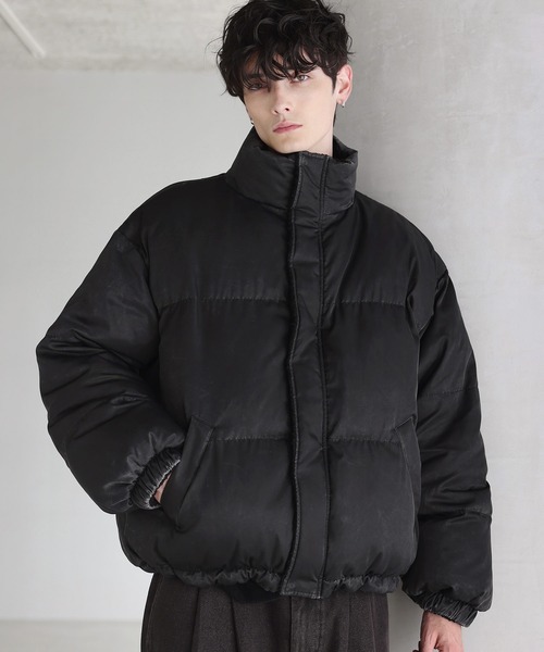 タフタ×ボア リバーシブル機能性中綿ジャケット 【600フィルパワー