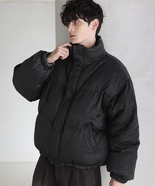 タフタ×ボア リバーシブル機能性中綿ジャケット 【600フィルパワー