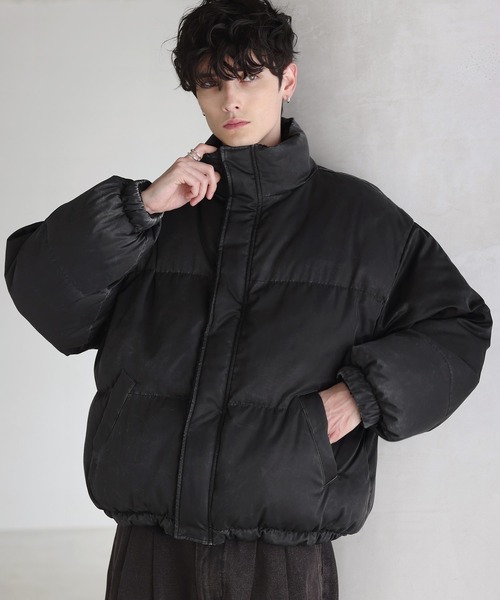 タフタ×ボア リバーシブル機能性中綿ジャケット 【600フィルパワー