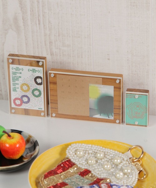 studio CLIP（スタディオクリップ）の「【daily CLIP】プライスカードホルダーＬ（フォトフレーム・レディース・ナチュラル・FREE）」の2枚目の写真