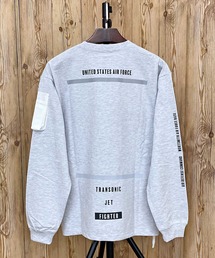 AVIREX | SIDE ZIP STENCIL T-SHIRT 'HAT IN THE RING'(Tシャツ/カットソー)