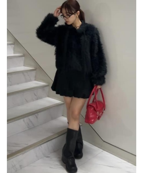LAGUA GEM(ラグアジェム)の「COVERED MIDDLE ブーツ(ブーツ・レディース・ブラック・MEDIUM/SMALL/LARGE)」の19枚目の写真