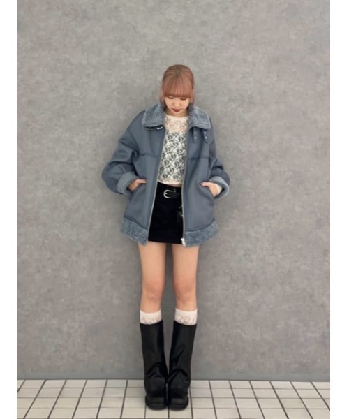 LAGUA GEM(ラグアジェム)の「COVERED MIDDLE ブーツ(ブーツ・レディース・ブラック・MEDIUM/SMALL/LARGE)」の22枚目の写真