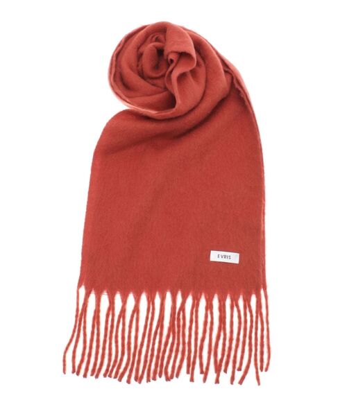 EVRIS（エヴリス）の「ソフトシャギーマフラー（マフラー・レディース・ブラック/グレー/ブラウン/ホワイト/レッド・FREE）」の5枚目の写真