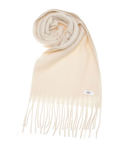 EVRIS（エヴリス）の「ソフトシャギーマフラー（マフラー・レディース・ブラック/グレー/ブラウン/ホワイト/レッド・FREE）」の2枚目の写真