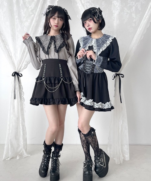 DearMyLove（ディアマイラブ）の「角襟クモレースチェーン