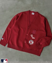 MLB（メジャーリーグベースボール）の「MLB別注　ワッペンVネックカーディガン（カーディガン/ボレロ）」