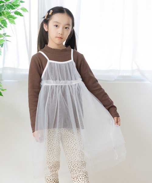 chil2（チルツー）の「チュールキャミワンピース（キャミソール・キッズ・A/B/C/D・110cm/120cm/130cm/140cm/150cm）」の2枚目の写真