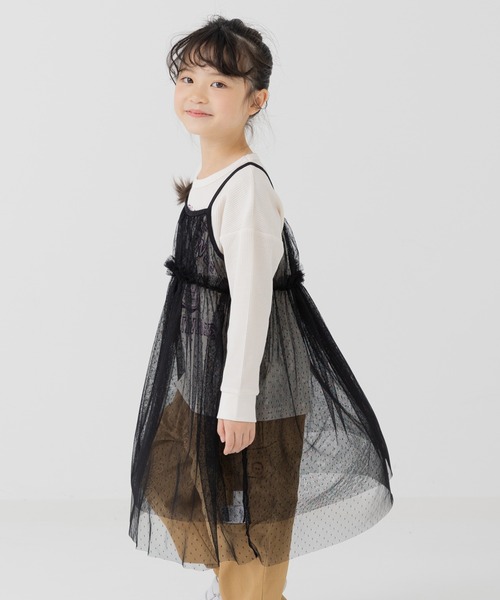 chil2（チルツー）の「チュールキャミワンピース（キャミソール・キッズ・A/B/C/D・110cm/120cm/130cm/140cm/150cm）」の4枚目の写真