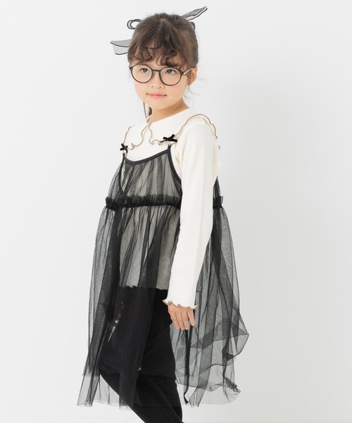 chil2（チルツー）の「チュールキャミワンピース（キャミソール・キッズ・A/B/C/D・110cm/120cm/130cm/140cm/150cm）」の6枚目の写真
