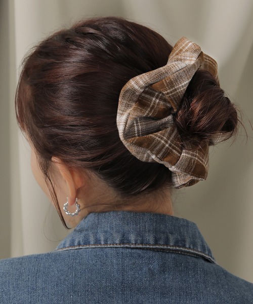 チェック柄シュシュ（シュシュ）｜Monocoro toppi（モノコロトッピ）の