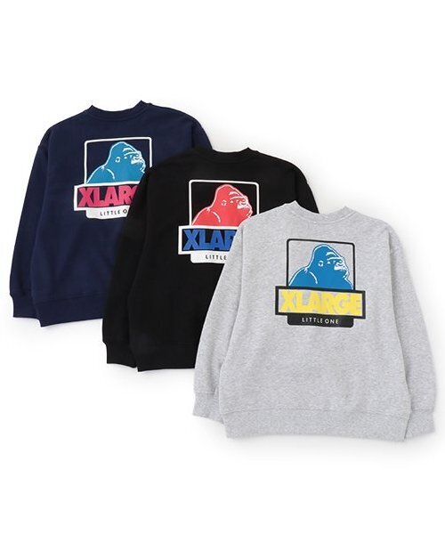 XLARGE KIDS(エクストララージキッズ)の「OGゴリラトレーナー(スウェット・キッズ・トップグレー/ネイビー/ブラック・110cm/100cm/90cm/80cm/140cm/130cm/120cm)」の13枚目の写真