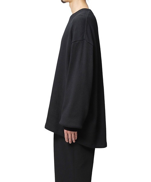 POLYPLOID（ポリプロイド）の「POLYPLOID / ポリプロイド : OVERSIZE LONGSLEEVE C : C-7-001-014[COR]（Tシャツ/カットソー・メンズ・ブラック・3）」の6枚目の写真
