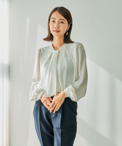 入卒式／セレモニー】2WAYボウタイブラウス 207778（シャツ