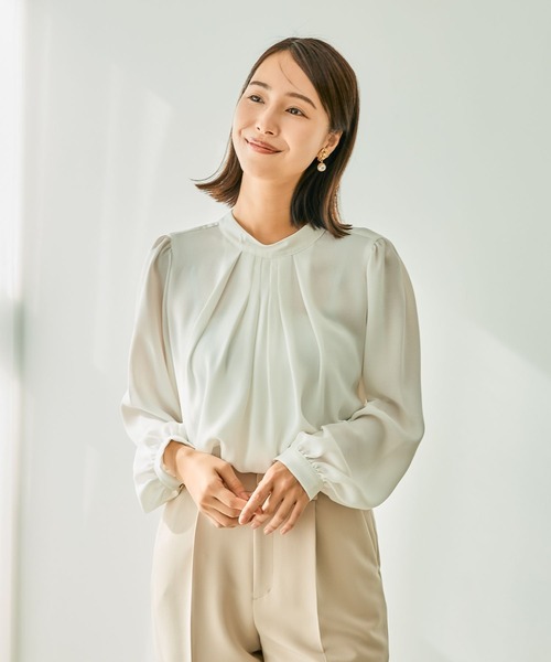 LEPSIM（レプシィム）の「【入卒式／セレモニー】2WAYボウタイブラウス　207778（シャツ/ブラウス・レディース・オフホワイト/ブルー/ネイビー・FREE）」の21枚目の写真