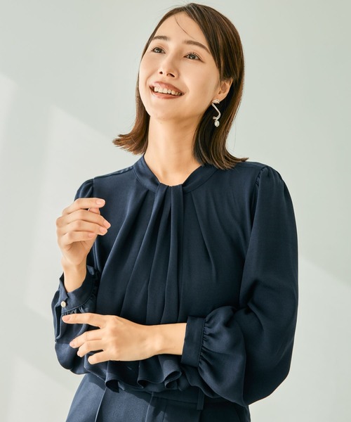 セール】【入卒式／セレモニー】2WAYボウタイブラウス 207778（シャツ