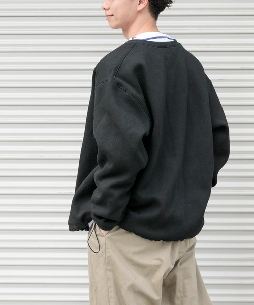 FORK&SPOON(フォークアンドスプーン)の「FORK&SPOON 裏毛スナップボタンカーディガン(カーディガン/ボレロ・メンズ・ブラック/グレー系その他・4/5)」の5枚目の写真