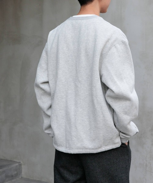 FORK&SPOON(フォークアンドスプーン)の「FORK&SPOON 裏毛スナップボタンカーディガン(カーディガン/ボレロ・メンズ・ブラック/グレー系その他・4/5)」の11枚目の写真