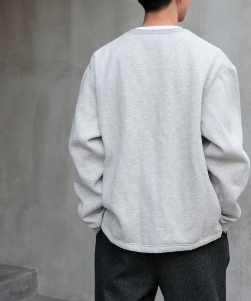 FORK&SPOON(フォークアンドスプーン)の「FORK&SPOON 裏毛スナップボタンカーディガン(カーディガン/ボレロ・メンズ・ブラック/グレー系その他・4/5)」の12枚目の写真