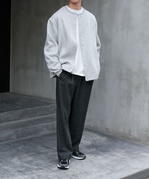 FORK&SPOON(フォークアンドスプーン)の「FORK&SPOON 裏毛スナップボタンカーディガン(カーディガン/ボレロ・メンズ・ブラック/グレー系その他・4/5)」の18枚目の写真