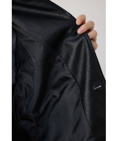 AZUL by moussy(アズールバイマウジー)の「フェイクレザーコーチジャケット(ブルゾン・メンズ・ブラック/ライトグリーン/ライトグレー・MEDIUM/LARGE)」の14枚目の写真