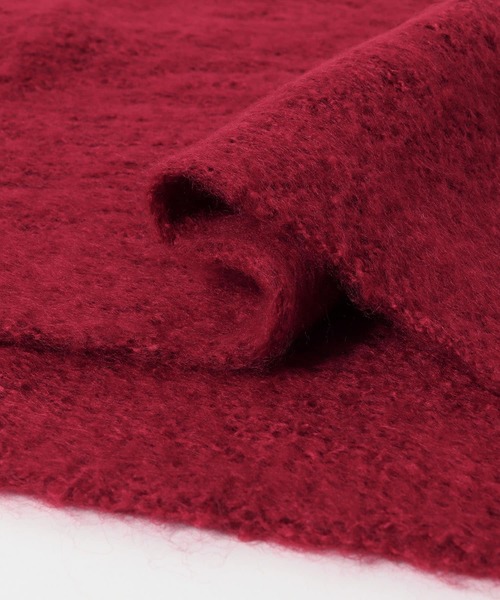 KBF（ケイビーエフ）の「ビッグフリンジマフラー（マフラー・レディース・ブラック/アイボリー/レッド・ONE）」の21枚目の写真