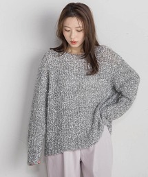 QUEENS COURT（クイーンズコート）の「モヘア混リボンヤーンニュアンスニット≪手洗い可能≫（ニット/セーター）」