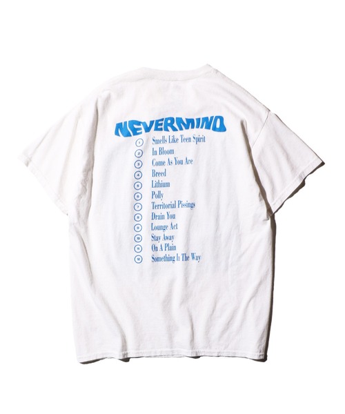 NIRVANA（ニルヴァーナ）の「THRIFTY LOOK スリフティルック / THRIFTY"NIRAVANA"TEE NEVERMIND（Tシャツ/カットソー・メンズ・ホワイト/ホワイト系1・LARGE/X-LARGE/MEDIUM/XX-LARGE）」の3枚目の写真