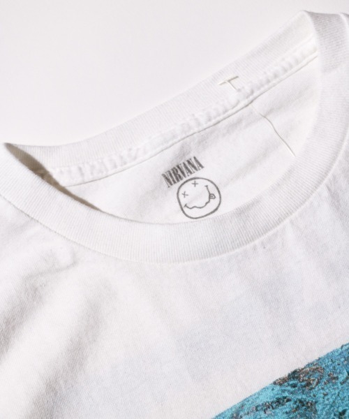 NIRVANA（ニルヴァーナ）の「THRIFTY LOOK スリフティルック / THRIFTY"NIRAVANA"TEE NEVERMIND（Tシャツ/カットソー・メンズ・ホワイト/ホワイト系1・LARGE/X-LARGE/MEDIUM/XX-LARGE）」の4枚目の写真