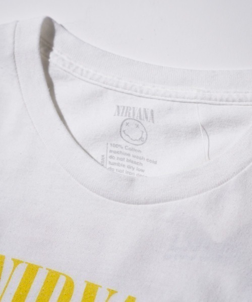 NIRVANA（ニルヴァーナ）の「THRIFTY LOOK スリフティルック / THRIFTY"NIRAVANA"TEE NEVERMIND（Tシャツ/カットソー・メンズ・ホワイト/ホワイト系1・LARGE/X-LARGE/MEDIUM/XX-LARGE）」の9枚目の写真