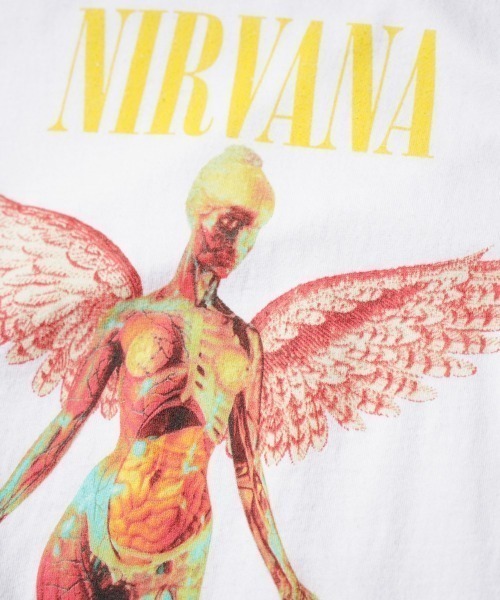 NIRVANA（ニルヴァーナ）の「THRIFTY LOOK スリフティルック / THRIFTY"NIRAVANA"TEE NEVERMIND（Tシャツ/カットソー・メンズ・ホワイト/ホワイト系1・LARGE/X-LARGE/MEDIUM/XX-LARGE）」の11枚目の写真