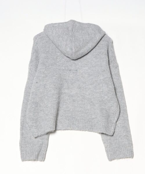gina tricot(ジーナトリコ)の「Knitted hoodie(パーカー・レディース・ライトグレー/ベージュ・M/S)」の15枚目の写真