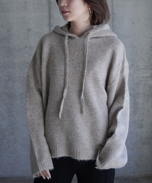 Knitted hoodie