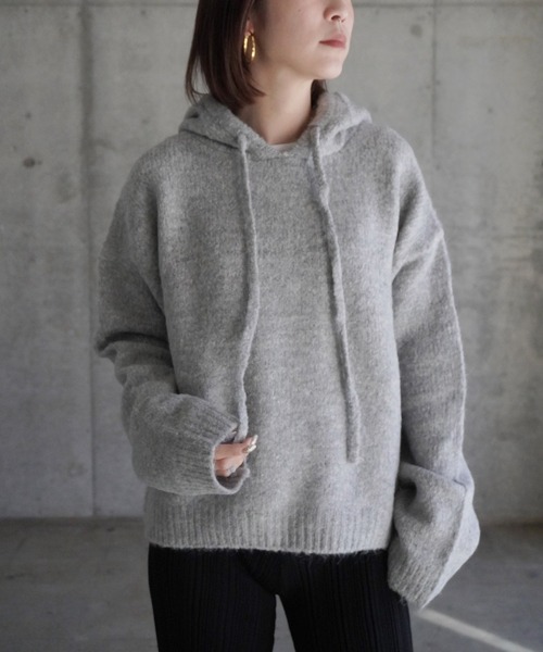 Knitted hoodie（パーカー）｜gina tricot（ジーナトリコ）のファッション通販 - ZOZOTOWN