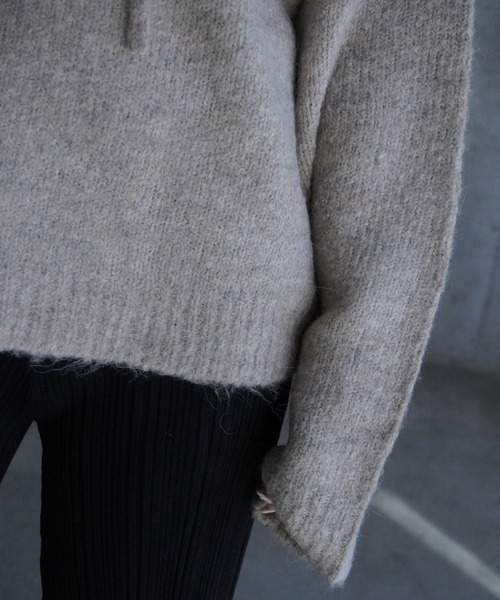 gina tricot(ジーナトリコ)の「Knitted hoodie(パーカー・レディース・ライトグレー/ベージュ・M/S)」の13枚目の写真