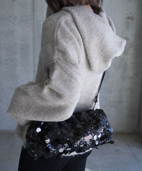 gina tricot(ジーナトリコ)の「Knitted hoodie(パーカー・レディース・ライトグレー/ベージュ・M/S)」の14枚目の写真