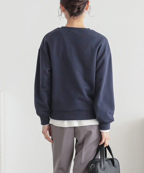 n'OrLABEL（ノアールレーベル）の「『絵画プリントスウェット』（スウェット・レディース・チャコール/ネイビー/杢グレー・2/1）」の6枚目の写真