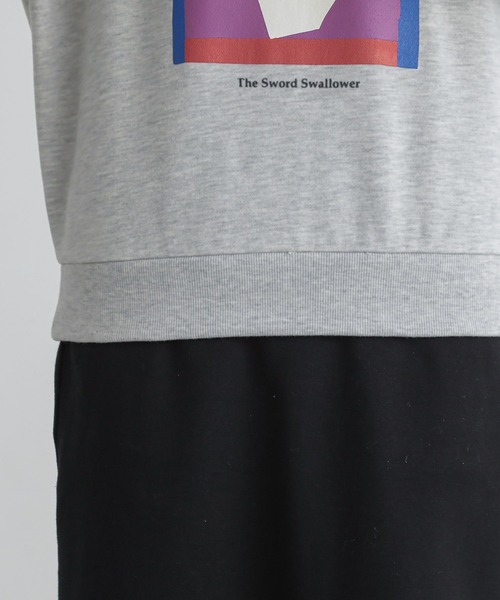 n'OrLABEL（ノアールレーベル）の「『絵画プリントスウェット』（スウェット・レディース・チャコール/ネイビー/杢グレー・2/1）」の18枚目の写真