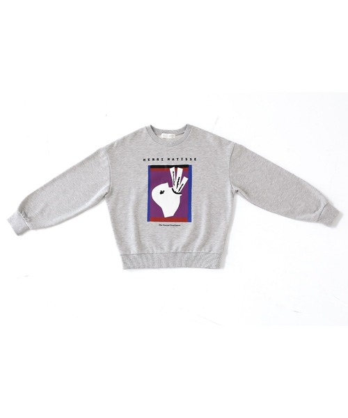 n'OrLABEL（ノアールレーベル）の「『絵画プリントスウェット』（スウェット・レディース・チャコール/ネイビー/杢グレー・2/1）」の19枚目の写真