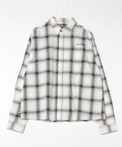 UNISEX》Prime-Over Cut Off Ombre Check Shirt/プライムオーバー