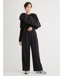 emmi | ウォッシャブルツータックワイドパンツ(スラックス)