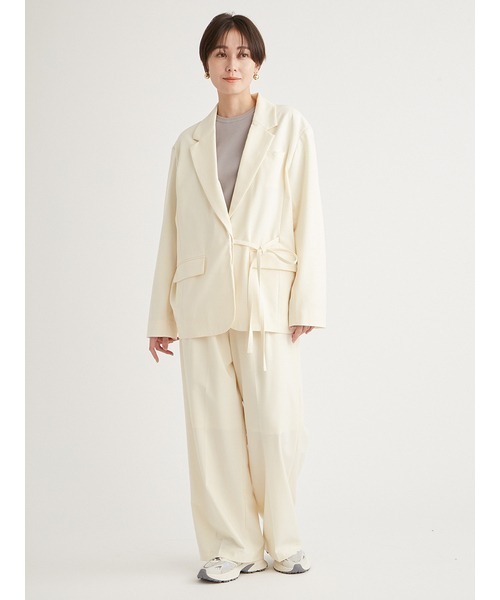 emmi（エミ）の「ウォッシャブルツータックワイドパンツ（スラックス・レディース・ブラック/イエロー・0/1）」の20枚目の写真