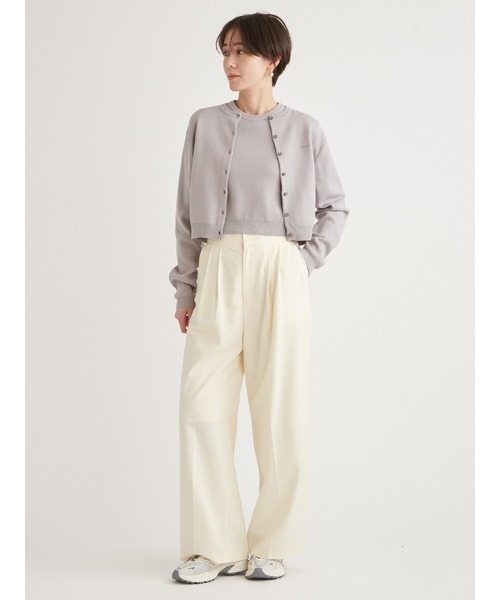 emmi（エミ）の「ウォッシャブルツータックワイドパンツ（スラックス・レディース・ブラック/イエロー・0/1）」の18枚目の写真